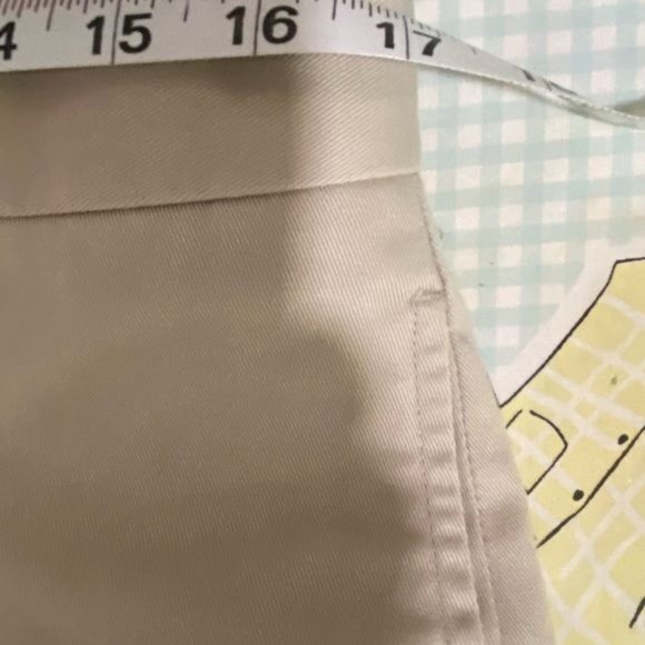 Eddie Bauer men’s casual dress pants ruston fit flat front tan/cream size 33” - Picture 13 of 16